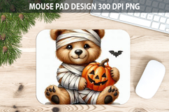 Watercolor Bear Mouse Pad Sublimation - Animal PNG Product Image 1