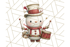 Snowman Family Clipart PNG Winter Holiday Art Product Image 5