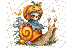 Spooky Gnome Village Clipart PNG Halloween Png Product Image 5