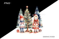 Winter Png, Christmas Kids Clipart, Folk Christmas Png Product Image 1