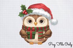 Woodland Christmas Watercolor Clipart PNG Product Image 1