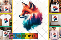 Bright TSHIRT Magic Ideas PNG, Animals Art Product Image 1