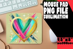 BRIGHT DESK MAT PLAYFUL ART, Heart Product Image 1