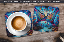 Valentine Coaster Sublimation, Valentine Coaster PNG Design Product Image 1