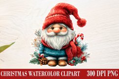 Christmas Gnome Clipart, Winter Clipart Product Image 1