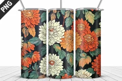 Flowers Tumbler Wrap | Sublimation Design | Tumble PNG Product Image 5