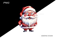 Funny Santa Claus Clipart, Christmas Clipart Product Image 1
