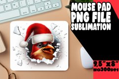 Whimsical 3D Christmas Wall Mouse Pad Art Product Image 1