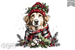 Christmas Dog Clipart Design - High Quality 300 Dpi Product Image 1
