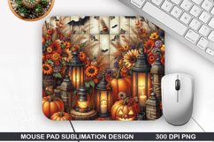 Pumpkins Mouse Pad, Halloween Mouse Pad PNG Design Product Image 1