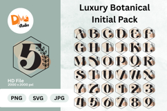 Luxury Botanical Initial Pack Monogram Product Image 1