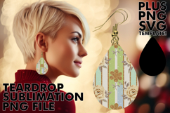 Cheerful Teardrop Earrings MAGIC, Gold Flower Product Image 1