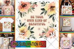 RADIANT PNG Art for TSHIRTS, Flower Quote Product Image 1
