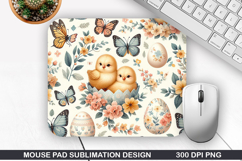 Chicks Mouse Pad Sublimation, Animals Mouse Pad PNG Design Product Image 1