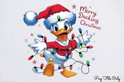 Funny Christmas Duck Sublimation Clipart PNG Product Image 1