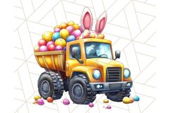 Easter Bunny Construction Clipart, Spring Png Product Image 4