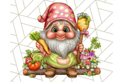 Gnomes at Work Clipart PNG, Cute Gnomes PNG Illustration Product Image 5