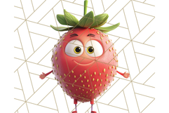 Cute Food PNG Clipart, 3D Adorable Kawaii Characters Png Product Image 5