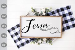 Jesus The Way The Truth The Life SVG/ Christian Quote SVG Product Image 2