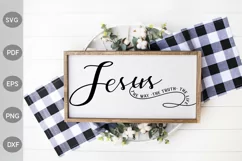 Jesus The Way The Truth The Life SVG/ Christian Quote SVG Product Image 2