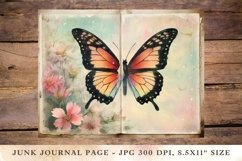 Printable Junk Journal Pages butterfly 2 Product Image 1
