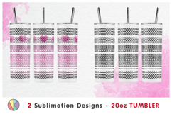 2 Adults Love Hidden Message Patterns - 20oz Skinny Tumbler. Product Image 1