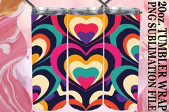 Heart Pattern 20oz Tumbler Art - Love Theme Product Image 1