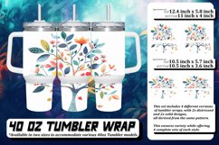 Dynamic Spring Tree Pattern Tumbler Wrap Product Image 1