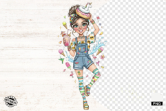 Summer Pretty Girl Clipart Product Image 1