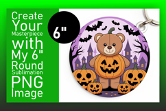 Lovely Circle Design Car Coaster PNG , Cute Bear Product Image 1