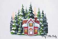 Woodland Christmas Animals Cliparts PNG Product Image 1