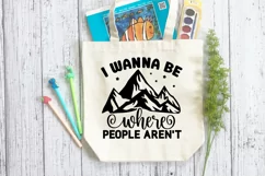 I Wanna Be Where SVG, Anti Social SVG Design Product Image 3