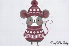Scandinavian Folk Art Christmas Clipart PNG Product Image 1