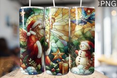 Watercolor Christmas Tumbler Wrap - High Quality 300 Dpi Product Image 1