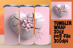 Enchanting Serenity Heart Tumbler Design Product Image 1