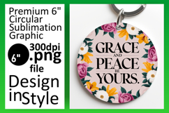 Chic Circle Coaster PNG Design , Religious Product Image 1