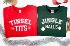 Matching Christmas Quote SVG | Tinsel Tits Jingle Balls Product Image 3