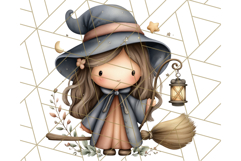 Spooky Little Witches Halloween Clipart PNG Product Image 5