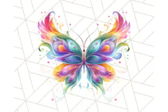 Colorful Butterfly Clipart PNG Clipart, Rainbow Butterfly Product Image 5