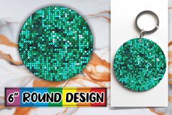 Shimmering Glitter Pattern Round Design Product Image 1