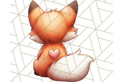 Cute Back View Sitting Animal Clipart PNG From Behind Product Image 5