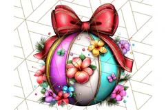 Summer Christmas Clipart PNG, Tropical Holiday Art Clip Art Product Image 5