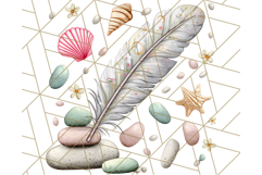 Coastal Cottagecore Summer Clipart PNG, Beachy Calm Vibes Product Image 5