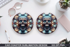 Consciousness Car Coaster Sublimation |Halloween Coaster PNG Product Image 1