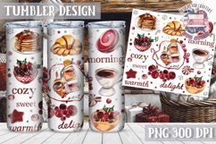 Sublimation Tumbler WRAP Christmas Design Quote Watercolor Product Image 1