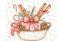 Christmas Cottagecore Kitchen Clipart PNG, Holiday Decor Product Image 5