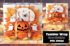 VIBRANT 20oz Tumbler Wrap for Sublimation , Halloween Product Image 1