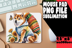 CHEERFUL DESK MAT FUN SUBLIMATION, Cute Dog Product Image 1