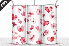 Lovely Hearts Tumbler Design | Valentine's Day Tumbler Wrap Product Image 5