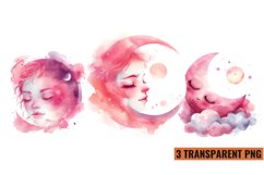 Watercolor Pink Baby Shower Clipart , PNG Product Image 1